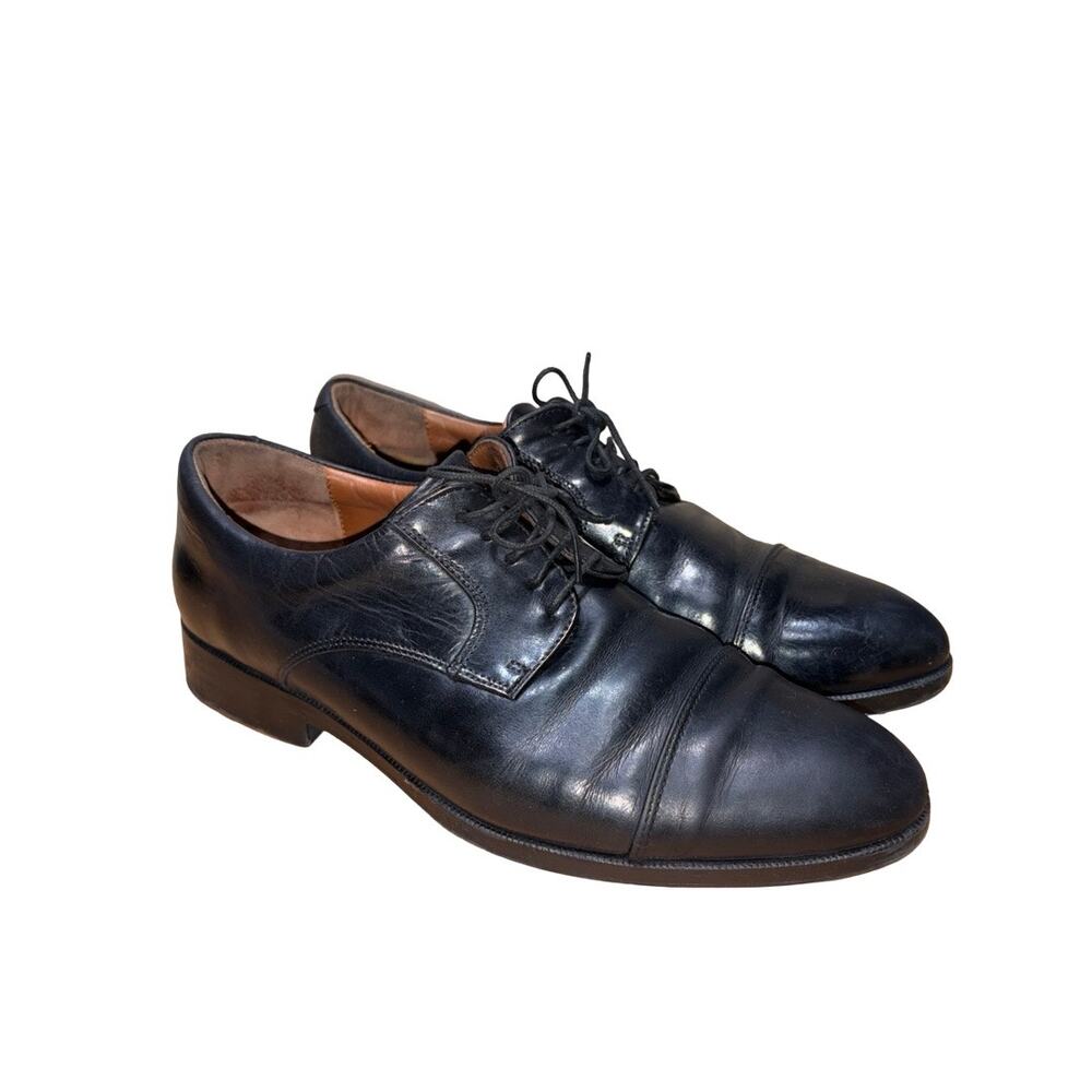 Weber Schuh Black Leather Oxford Shoes Size: US 9.5 / UK 8.5 Men's
